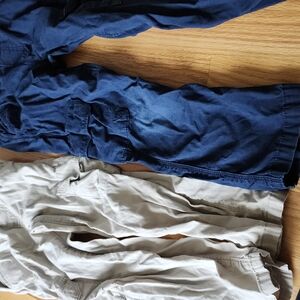 Blue and Beige Cargo Pants